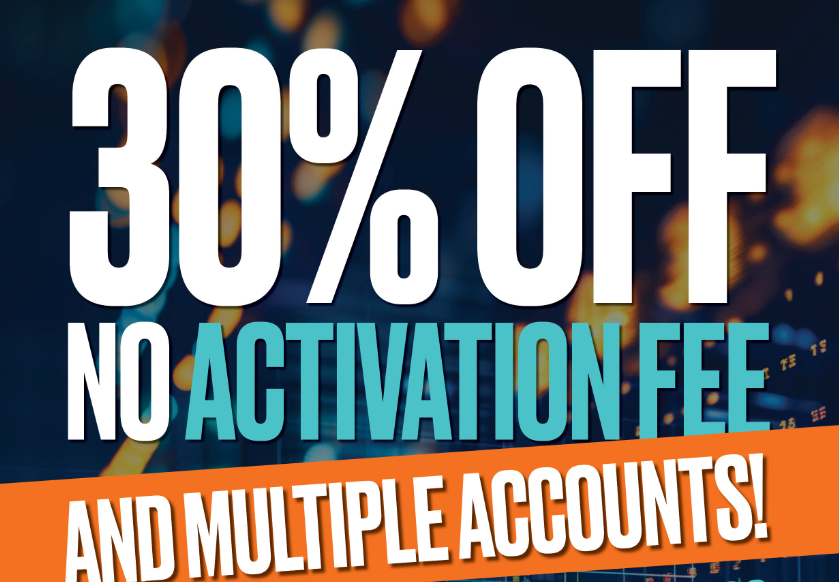 TradeDay 最新活动：全场计划 30% 优惠 + 免激活费！优惠代码 laofeng