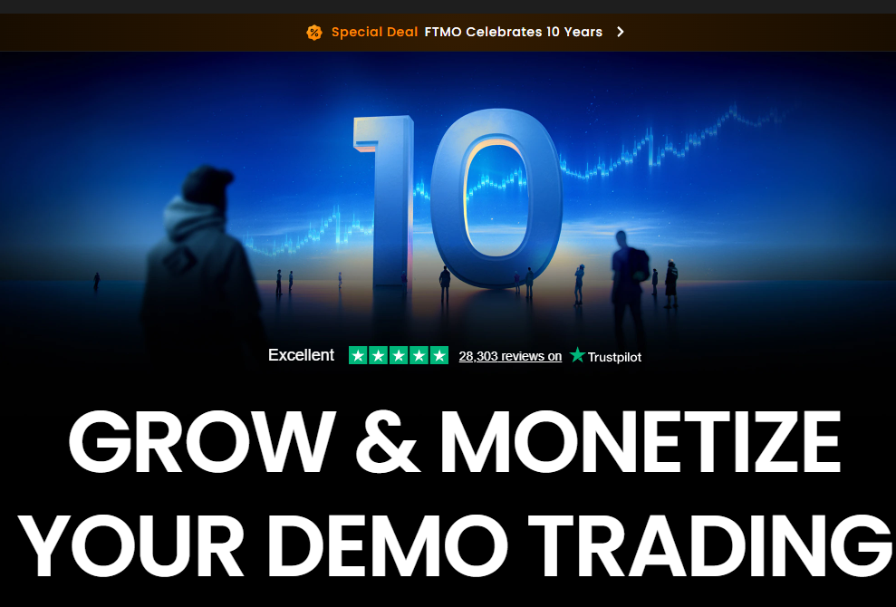 FTMO十周年庆 | $100,000 挑战账户限时 19% 折扣