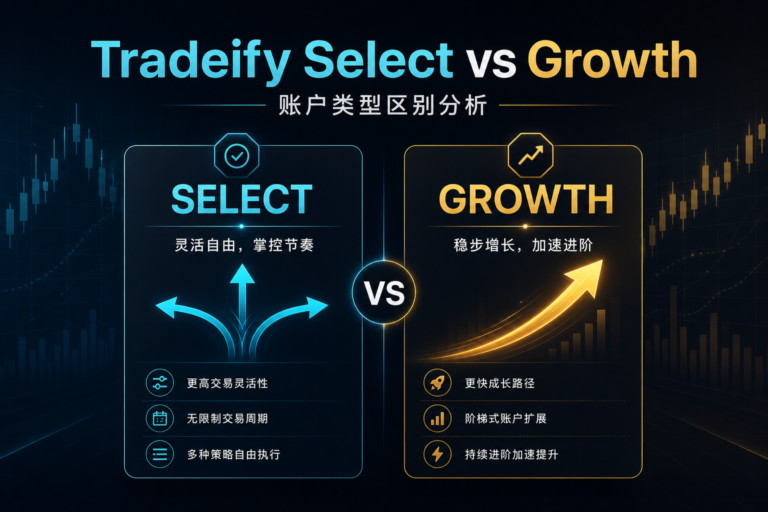 Tradeify Select 与 Growth 账户类型区别分析